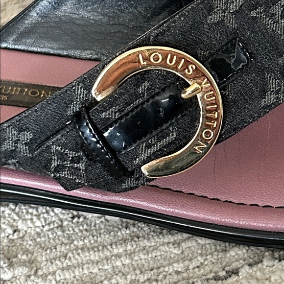 Authentic Louis Vuitton Denim Monogram Sandals - Picture 5 of 17